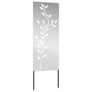Οθόνη Ιδιωτικότητας Κήπου Floral Ασημί 50 x 140 εκ