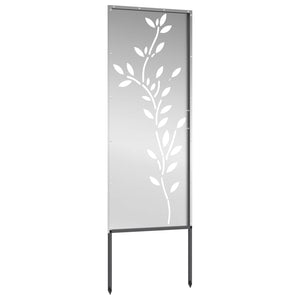 Οθόνη Ιδιωτικότητας Κήπου Floral Ασημί 50 x 140 εκ