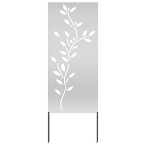 Οθόνη Ιδιωτικότητας Κήπου Floral Ασημί 50 x 140 εκ