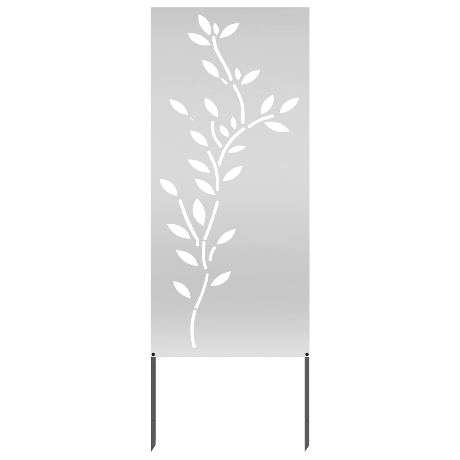 Οθόνη Ιδιωτικότητας Κήπου Floral Ασημί 50 x 140 εκ