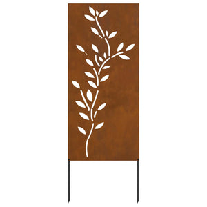 Οθόνη Ιδιωτικότητας Κήπου Floral Σκ rusty 50 x 140 εκ - Pakobazaar
