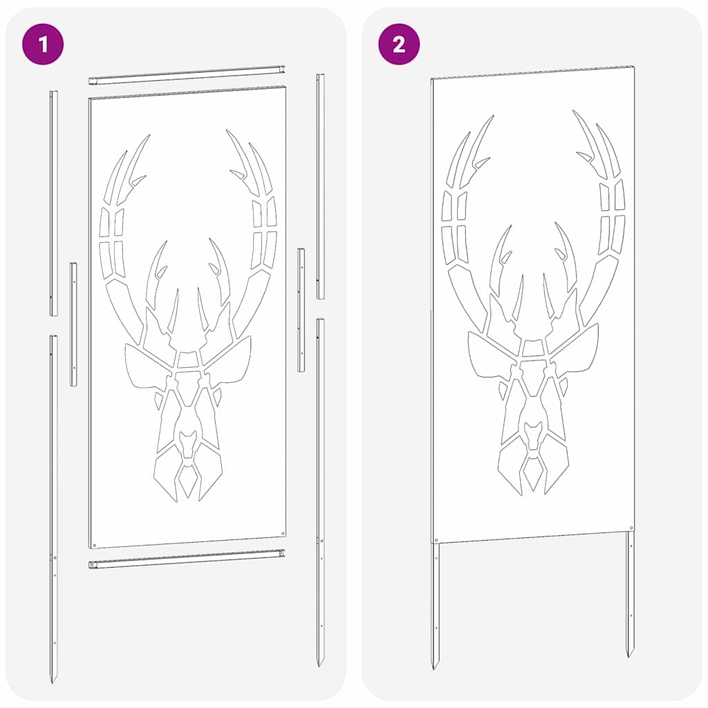 Οθόνη Ιδιωτικότητας Κήπου Animal Print Μαύρο 50 x 140 εκ