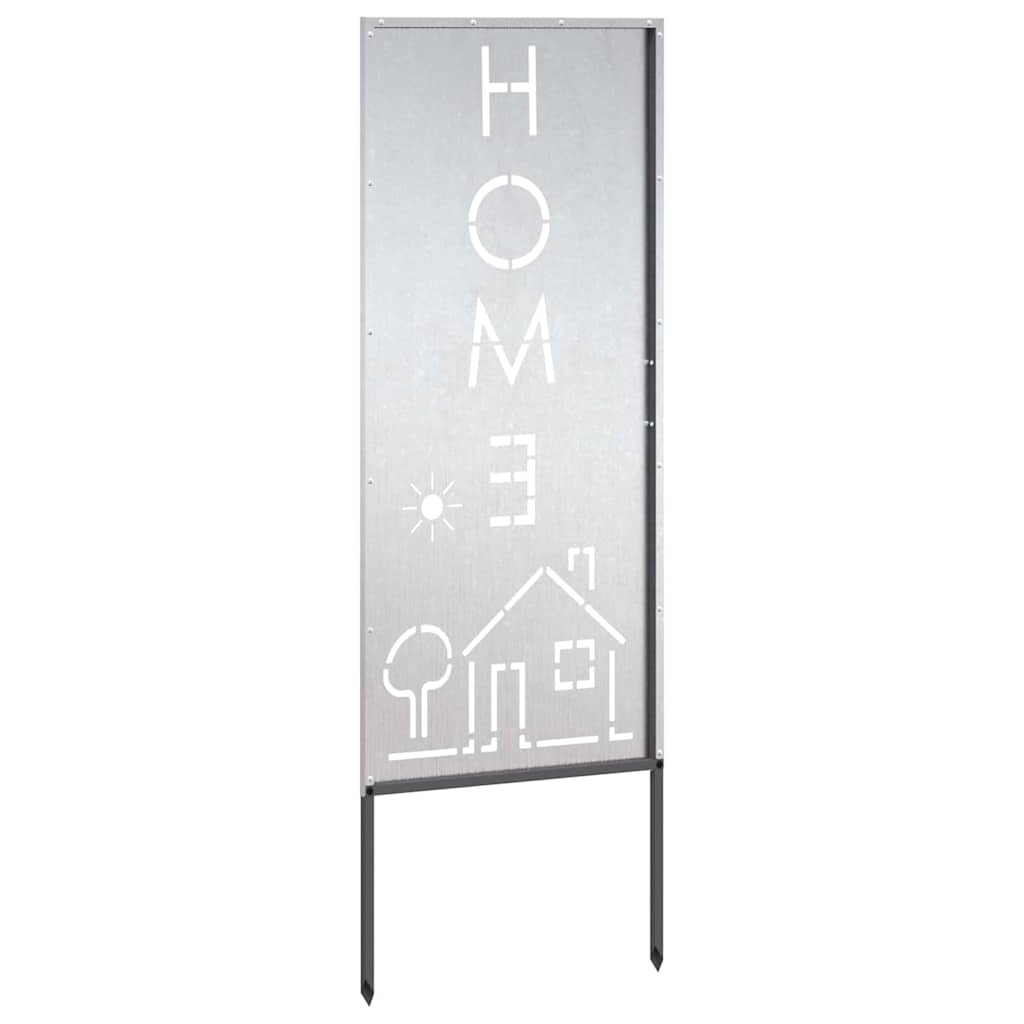 Οθόνη Ιδιωτικότητας Κήπου Ασημί 50 x 140 εκ Ανοξείδωτο ατσάλι