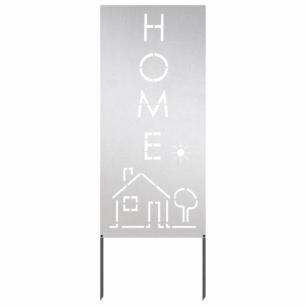 Οθόνη Ιδιωτικότητας Κήπου Ασημί 50 x 140 εκ Ανοξείδωτο ατσάλι