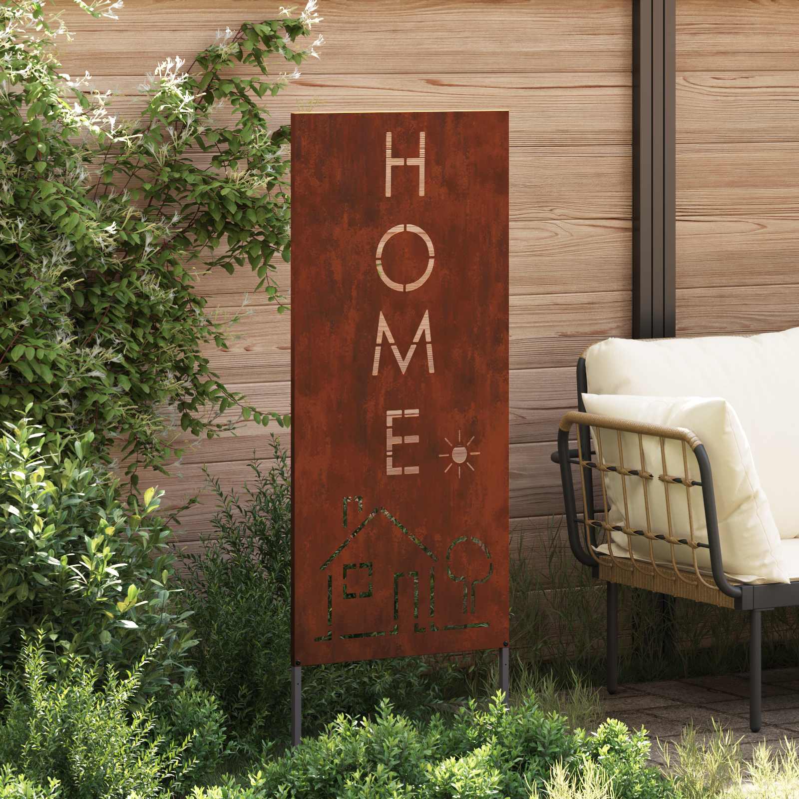 Οθόνη Ιδιωτικότητας Κήπου Σκ rusty 50 x 140 εκ - Pakobazaar