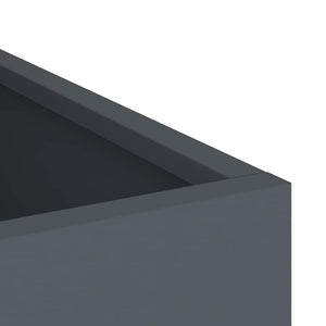 Γλάστρα Κήπου Ανθρακί 32 x 32 x 40 εκ. Ψυχρής έλασης χάλυβας