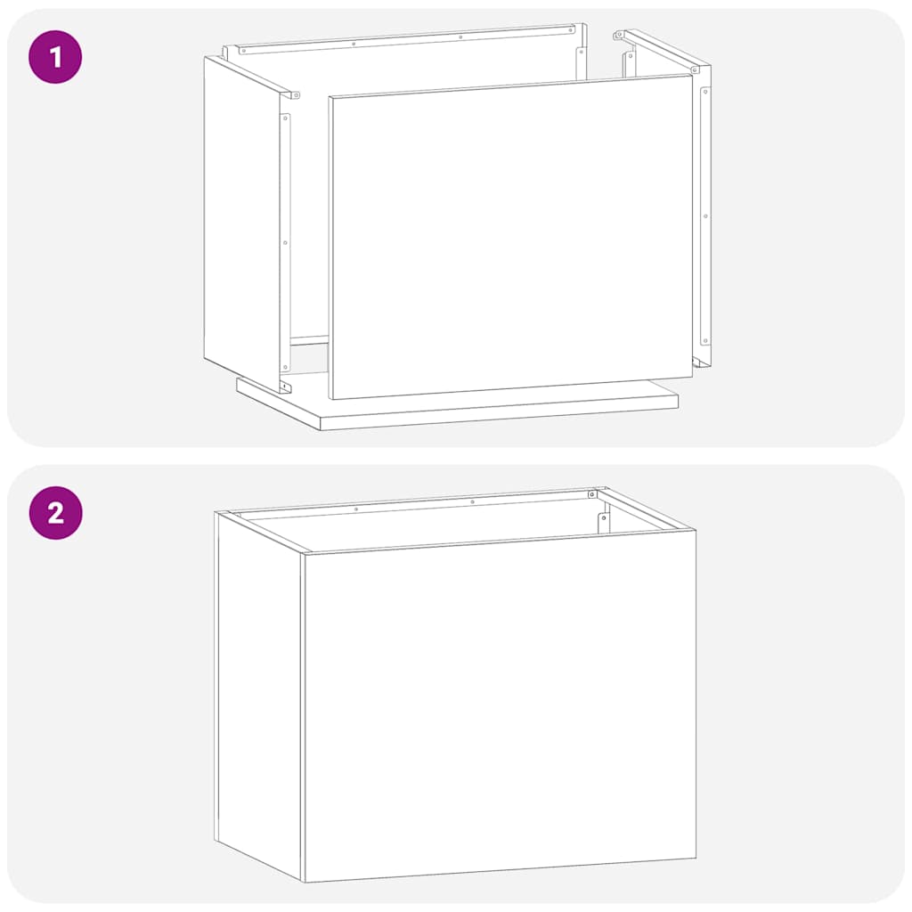 Γλάστρα Κήπου Λευκό 50 x 32 x 40 εκ. Ψυχρής έλασης χάλυβας - Pakobazaar