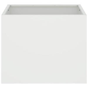 Γλάστρα Κήπου Λευκό 50 x 32 x 40 εκ. Ψυχρής έλασης χάλυβας - Pakobazaar