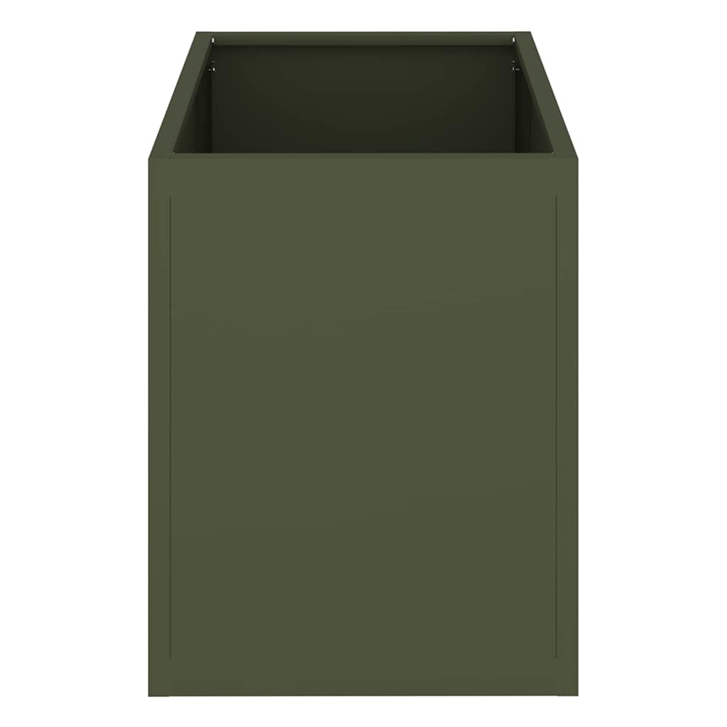 Γλάστρα Κήπου Λαδί 50 x 32 x 40 εκ. Ψυχρής έλασης χάλυβας