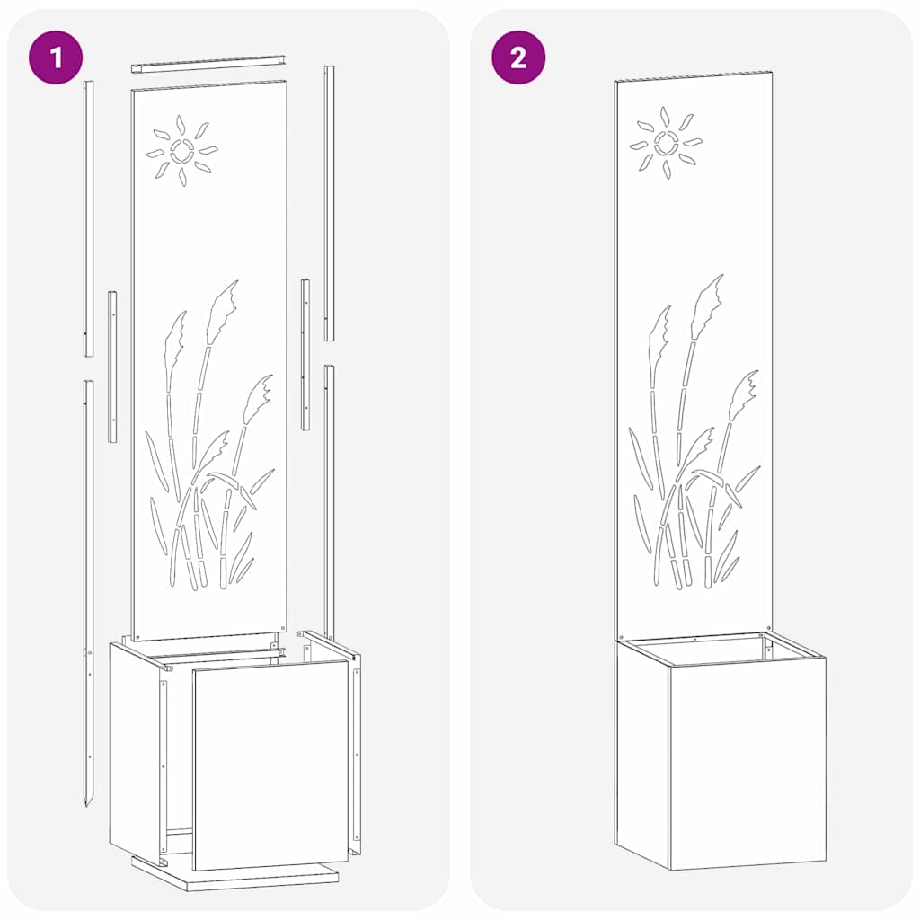 Οθόνη Ιδιωτικότητας Κήπου Μαιανδρικό σχέδιο Λευκό 32 x 140 εκ.