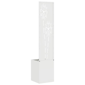 Οθόνη Ιδιωτικότητας Κήπου Floral Λευκό 32 x 32 x 150 εκ