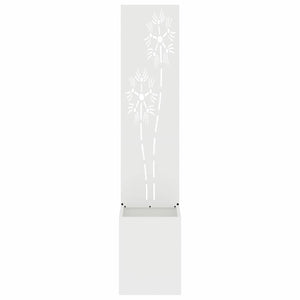 Οθόνη Ιδιωτικότητας Κήπου Floral Λευκό 32 x 32 x 150 εκ