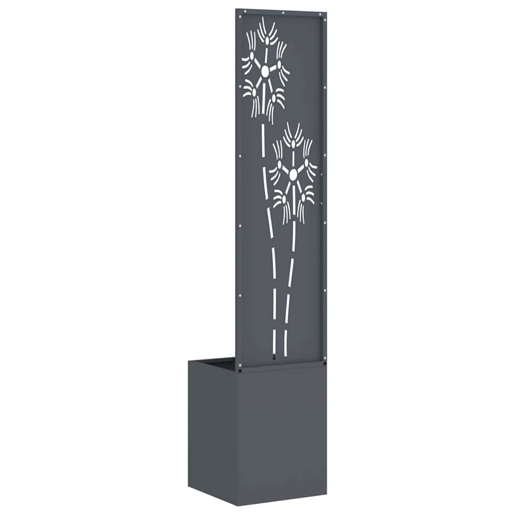 Οθόνη Ιδιωτικότητας Κήπου Floral Ανθρακί 32 x 32 x 150 εκ