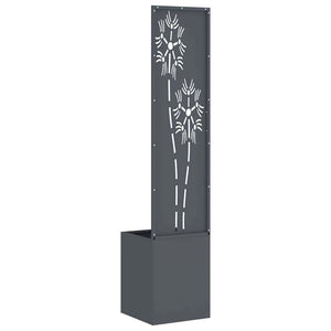 Οθόνη Ιδιωτικότητας Κήπου Floral Ανθρακί 32 x 32 x 150 εκ