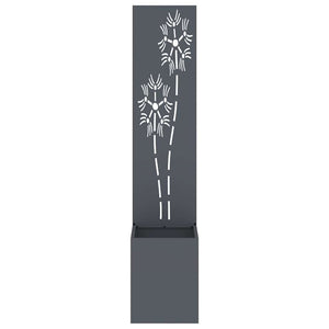 Οθόνη Ιδιωτικότητας Κήπου Floral Ανθρακί 32 x 32 x 150 εκ