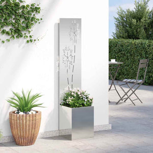 Οθόνη Ιδιωτικότητας Κήπου Floral Ασημί 32 x 32 x 150 εκ