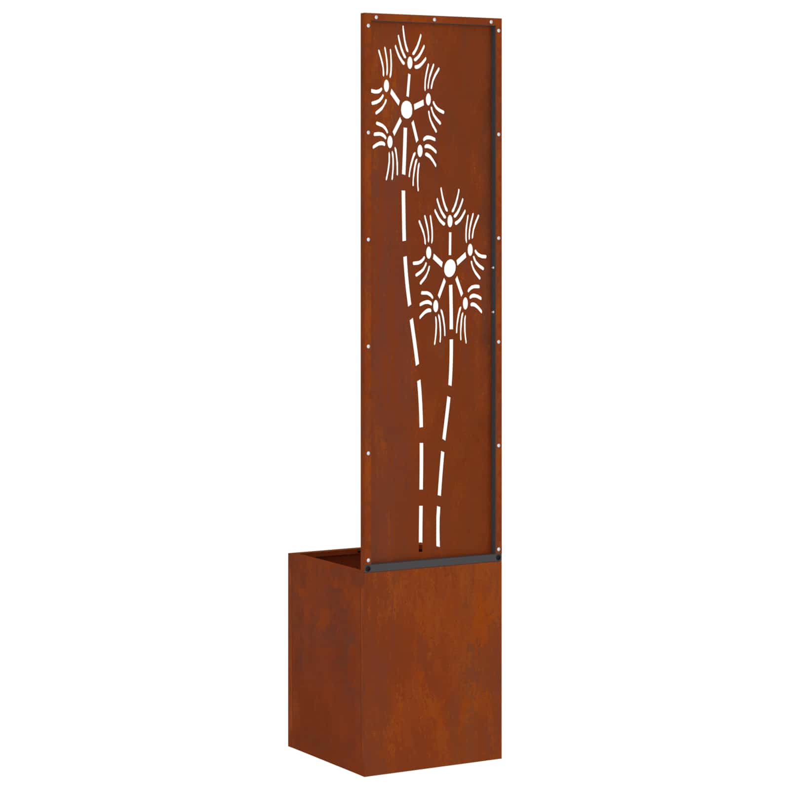 Οθόνη Ιδιωτικότητας Κήπου Floral Σκ rusty 32 x 32 x 150 εκ - Pakobazaar