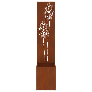 Οθόνη Ιδιωτικότητας Κήπου Floral Σκ rusty 32 x 32 x 150 εκ - Pakobazaar