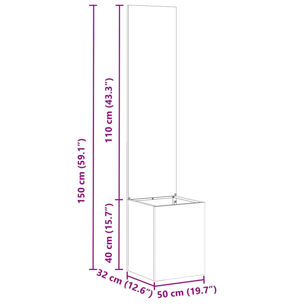 Οθόνη Ιδιωτικότητας Κήπου Μαιανδρικό σχέδιο Λευκό 32 x 140 εκ.