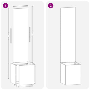 Οθόνη Ιδιωτικότητας Κήπου Σκ rusty 50 x 32 x 150 εκ - Pakobazaar
