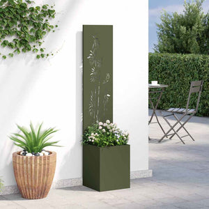 Οθόνη Ιδιωτικότητας Κήπου Floral Λαδί 32 x 32 x 150 εκ - Pakobazaar