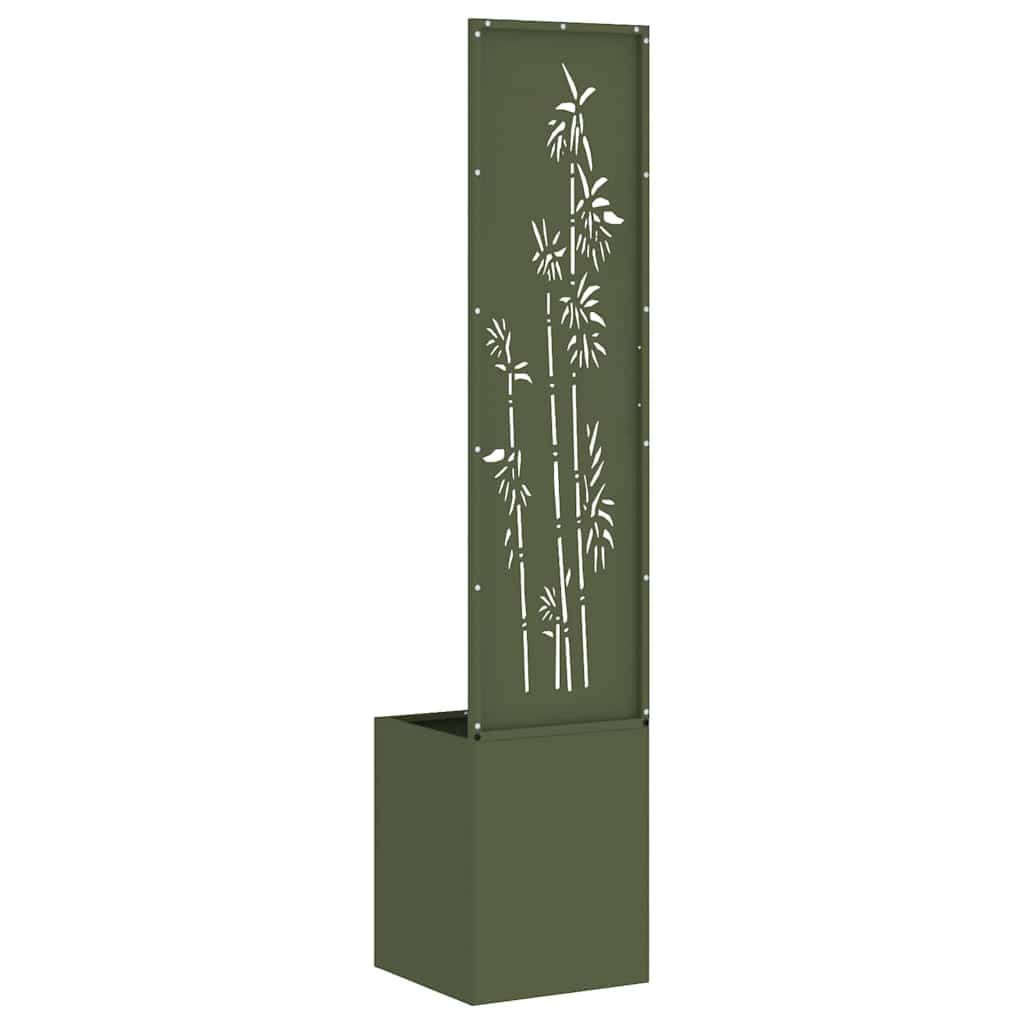 Οθόνη Ιδιωτικότητας Κήπου Floral Λαδί 32 x 32 x 150 εκ - Pakobazaar