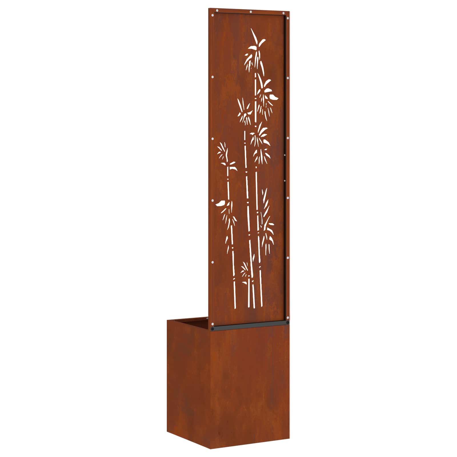 Οθόνη Ιδιωτικότητας Κήπου Floral Σκ rusty 32 x 32 x 150 εκ - Pakobazaar