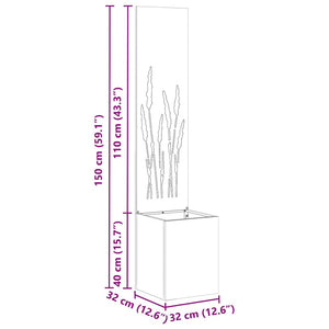 Οθόνη Ιδιωτικότητας Κήπου Ανθρακί 32 x 32 x 150 εκ