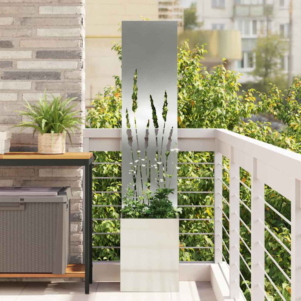 Οθόνη Ιδιωτικότητας Κήπου Ασημί 32 x 32 x 150 εκ - Pakobazaar