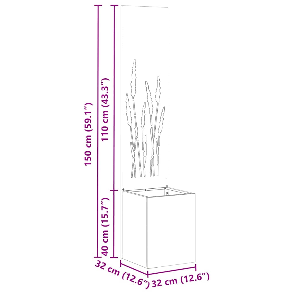 Οθόνη Ιδιωτικότητας Κήπου Μαιανδρικό σχέδιο Ασημί 32 x 140 εκ. - Pakobazaar