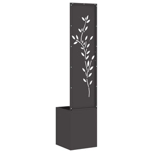 Οθόνη Ιδιωτικότητας Κήπου Floral Μαύρο 32 x 32 x 150 εκ - Pakobazaar