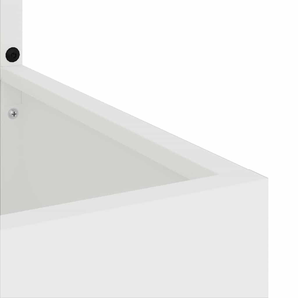 Οθόνη Ιδιωτικότητας Κήπου Floral Λευκό 32 x 32 x 150 εκ - Pakobazaar