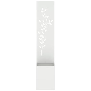 Οθόνη Ιδιωτικότητας Κήπου Floral Λευκό 32 x 32 x 150 εκ - Pakobazaar