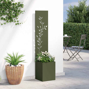 Οθόνη Ιδιωτικότητας Κήπου Floral Λαδί 32 x 32 x 150 εκ - Pakobazaar