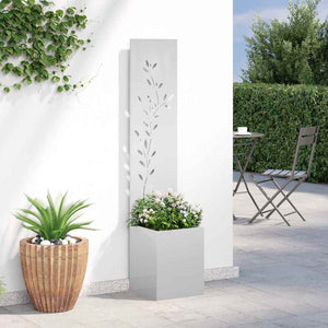 Οθόνη Ιδιωτικότητας Κήπου Floral Ασημί 32 x 32 x 150 εκ - Pakobazaar