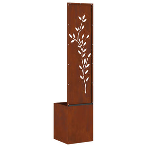 Οθόνη Ιδιωτικότητας Κήπου Floral Σκ rusty 32 x 32 x 150 εκ - Pakobazaar