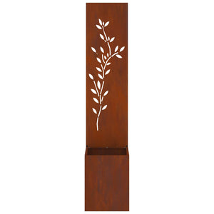Οθόνη Ιδιωτικότητας Κήπου Floral Σκ rusty 32 x 32 x 150 εκ - Pakobazaar