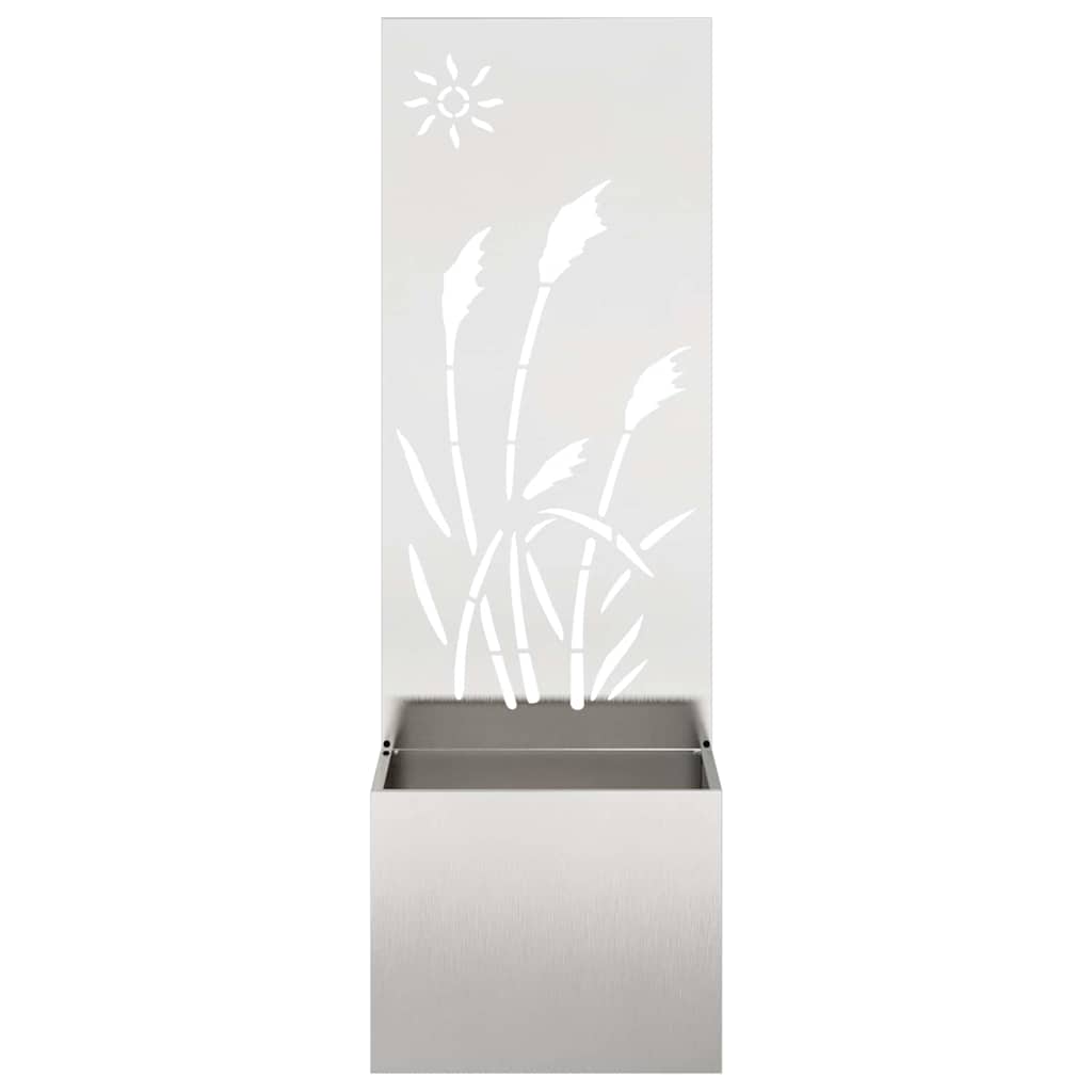 Οθόνη Ιδιωτικότητας Κήπου Ασημί 50 x 150 cm Ανοξείδωτο ατσάλι