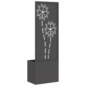 Οθόνη Ιδιωτικότητας Κήπου Floral Μαύρο 50 x 32 x 150 εκ - Pakobazaar