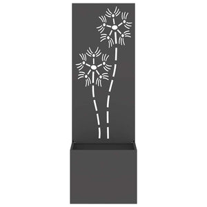 Οθόνη Ιδιωτικότητας Κήπου Floral Μαύρο 50 x 32 x 150 εκ - Pakobazaar