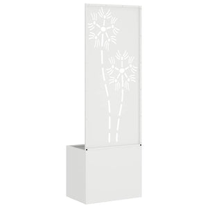 Οθόνη Ιδιωτικότητας Κήπου Floral Λευκό 50 x 32 x 150 εκ