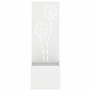Οθόνη Ιδιωτικότητας Κήπου Floral Λευκό 50 x 32 x 150 εκ
