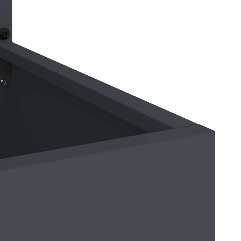 Οθόνη Ιδιωτικότητας Κήπου Floral Ανθρακί 50 x 32 x 150 εκ - Pakobazaar