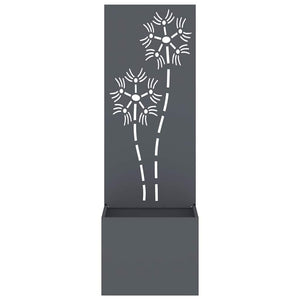 Οθόνη Ιδιωτικότητας Κήπου Floral Ανθρακί 50 x 32 x 150 εκ