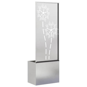 Οθόνη Ιδιωτικότητας Κήπου Floral Ασημί 50 x 32 x 150 εκ
