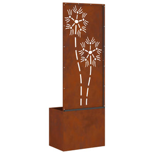 Οθόνη Ιδιωτικότητας Κήπου Floral Σκ rusty 50 x 32 x 150 εκ - Pakobazaar