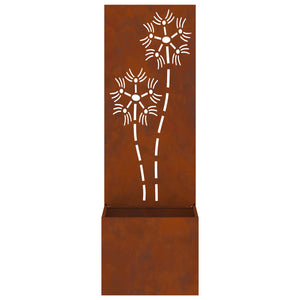 Οθόνη Ιδιωτικότητας Κήπου Floral Σκ rusty 50 x 32 x 150 εκ - Pakobazaar