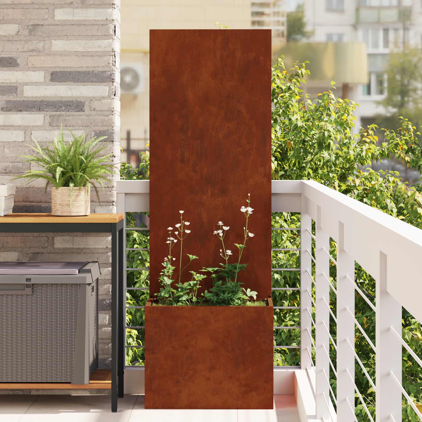 Οθόνη Ιδιωτικότητας Κήπου Σκ rusty 50 x 32 x 150 εκ - Pakobazaar