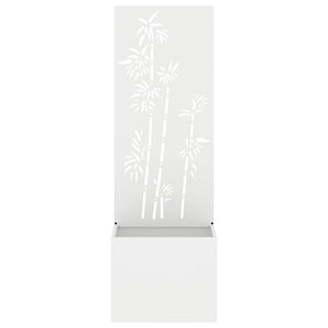 Οθόνη Ιδιωτικότητας Κήπου Floral Λευκό 50 x 32 x 150 εκ