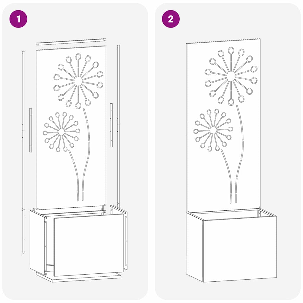 Οθόνη Ιδιωτικότητας Κήπου Μαιανδρικό σχέδιο Ασημί 50 x 140 cm